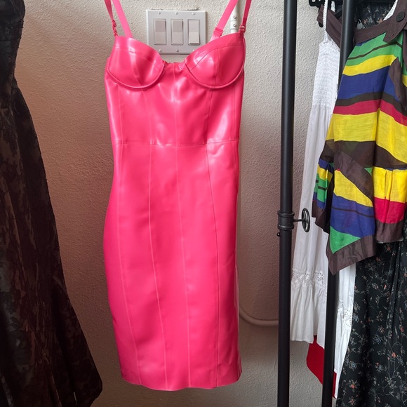 House of CB Lexii Pink Bustier Latex Dress - Sold out - Picture 5 of 16